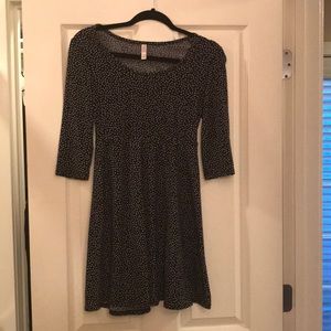 Black and white dress